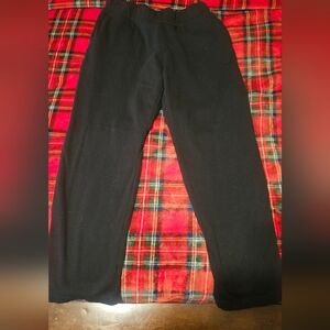 ZELOS True Black Fleece Straight Leg Pants Size Large